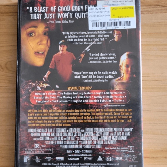 Cabin Fever DVD - Picture 2 of 2